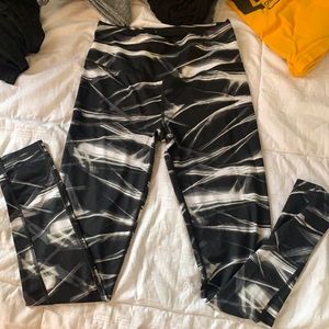 Black and white leggings